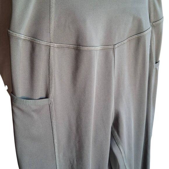 Gymshark Women’s XS Leggings – Olive Green Full Length with Side Pockets - Picture 3 of 6